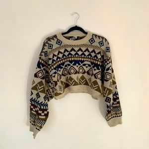 Urban Renewal Recycled Fair Isle Crew Neck Sweater